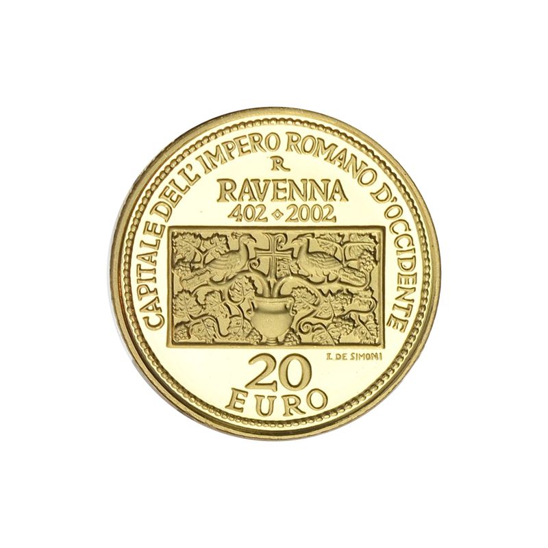 San Marino 20 €+50 € Gold, 2002, Ravenna original