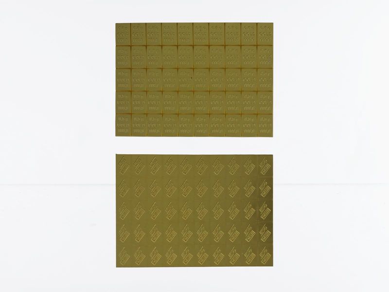 25 Gramm Tafelbarren (50x 0,5 gr.)  999,9 Feingold