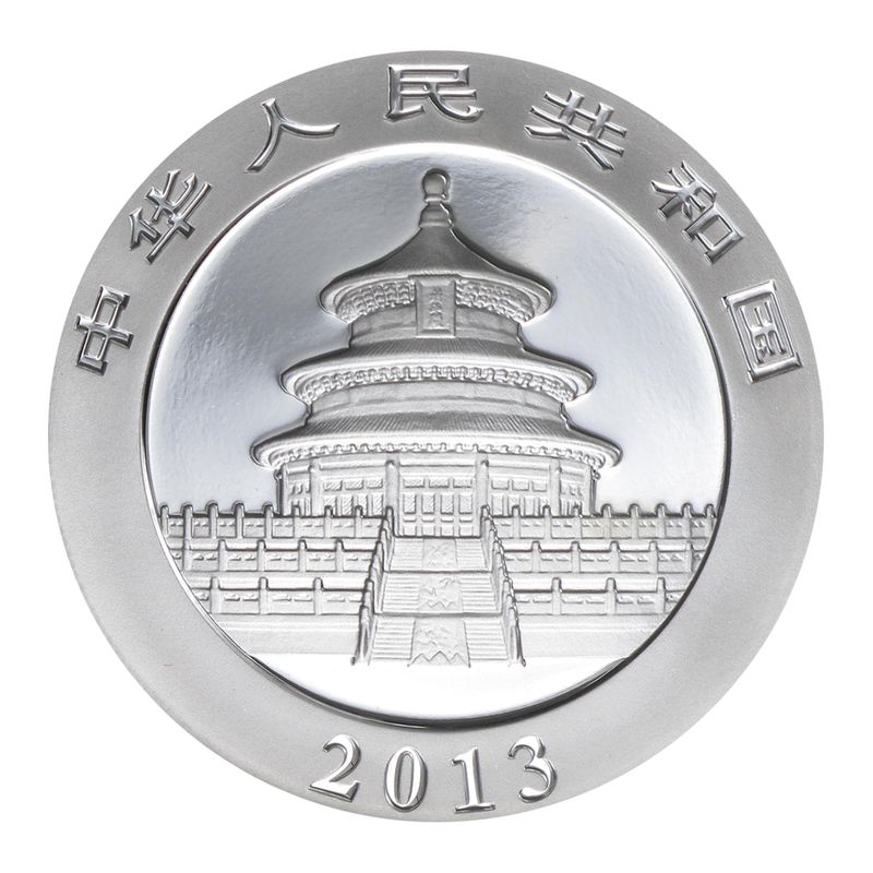 China 10 Yu Panda  2013, 1 oz  Silber