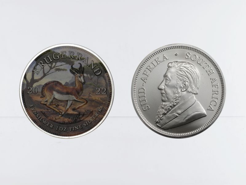 Südafrika Krügerrand 1 oz 2022 Coloured Edition, Silber