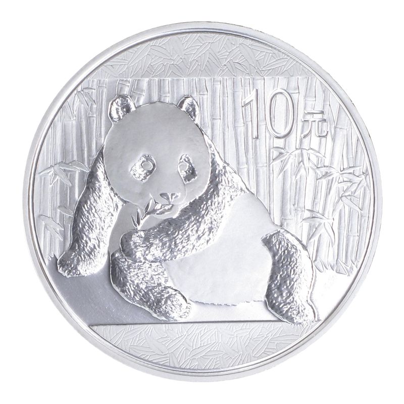 China 10 Yu Panda  2015, 1 oz  Silber