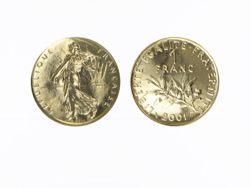Frankreich 1 Fr Abschieds-Franc 2001
