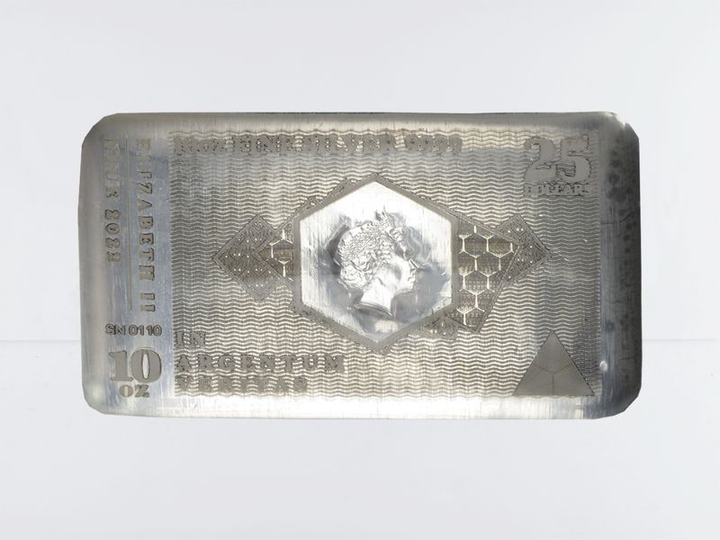 Niue 10 $. Münzbarren, 10 oz Silber,