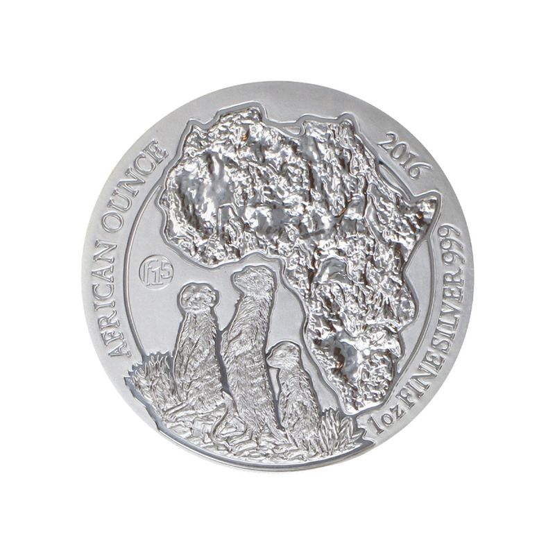 Rwanda 50 R  Erdmännchen 2016 Privy F15, 1 Unze