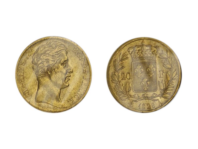 Frankreich 20 Fr. Charles X. 1828 (A) Paris