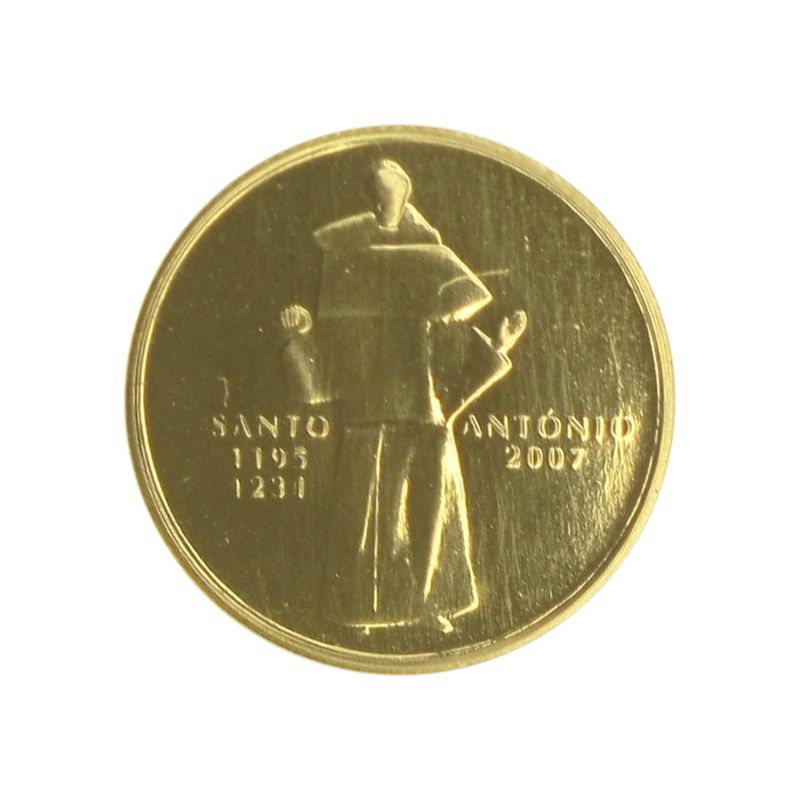 Portugal 1/4 Euro Gold, 2007, Heiliger Antonius