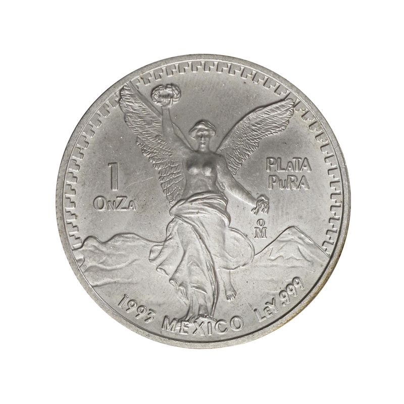 Mexiko Libertad, 1993, 1 OnZa Silber