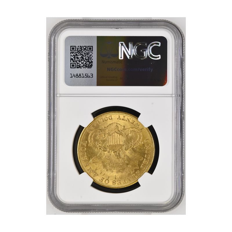 USA 20 Dollars Gold Eagle/Kopf 1904, Slab NGC MS64