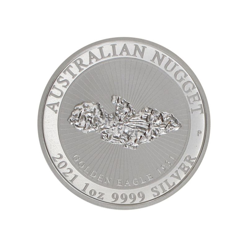 Australien 1$ Nugget Golden Eagle 2021, 1 oz  Silber