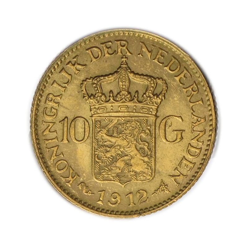 Niederlande 10 Gulden Gold Königin Wilhelmina I. 1912