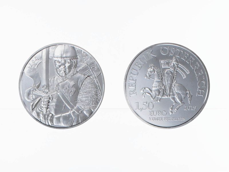 825 Jahre Münze Wien Leopold V. 2019, 1 unze