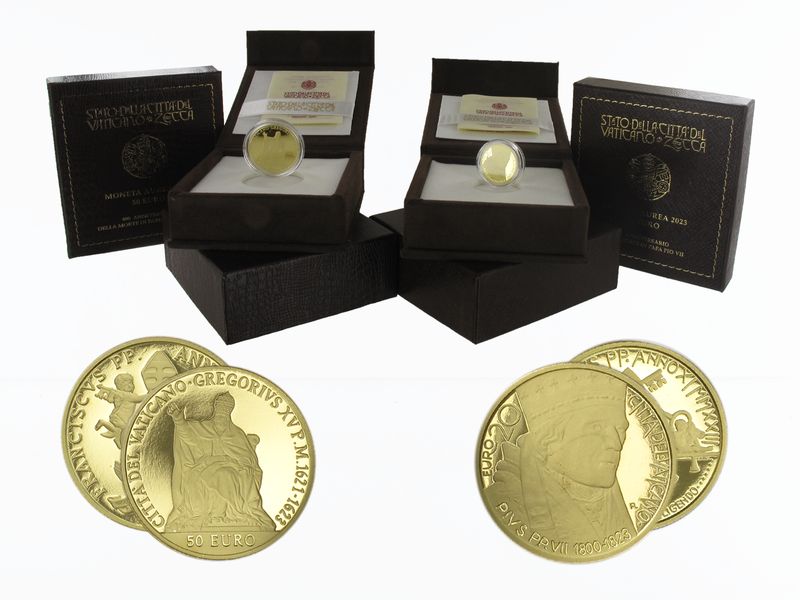 Vatikan 20 €+50 € Gold, Jahres-Set 2023