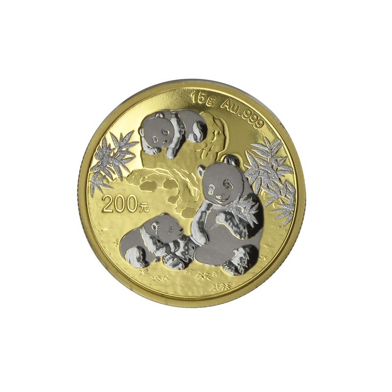 China 200 Yu  Panda 2025, 15 Gramm, Triple Platinum Edition