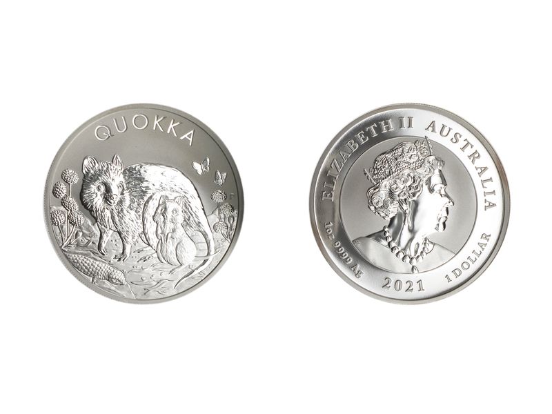 Australien 1$ Quokka 2021, 1 oz  Silber