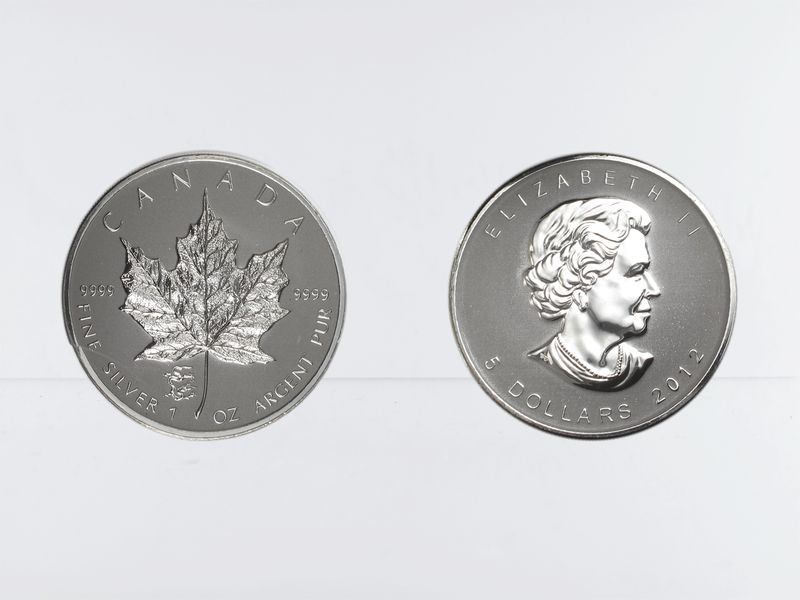 Kanada 5$ Maple Leaf 2012, Privy Mark Drache