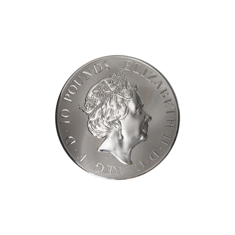 GB 10 Pfd. Silber Queens Beasts White Lion  2021, 10 oz