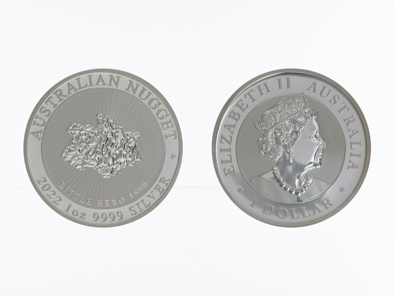 Australien 1$ Nugget Little Hero 2022, 1 oz  Silber