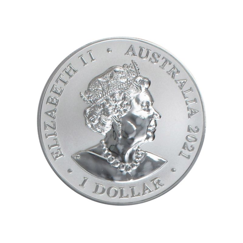 Australien 1$ Dolphin Fraser 2021, 1 oz  Silber