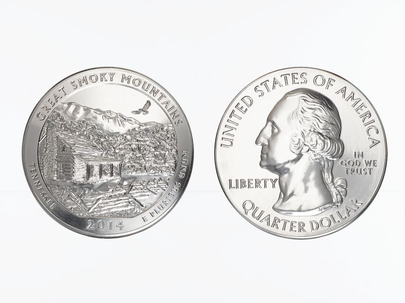 USA 1/4 $ American the Beautiful 2014, Tennessee 5 oz