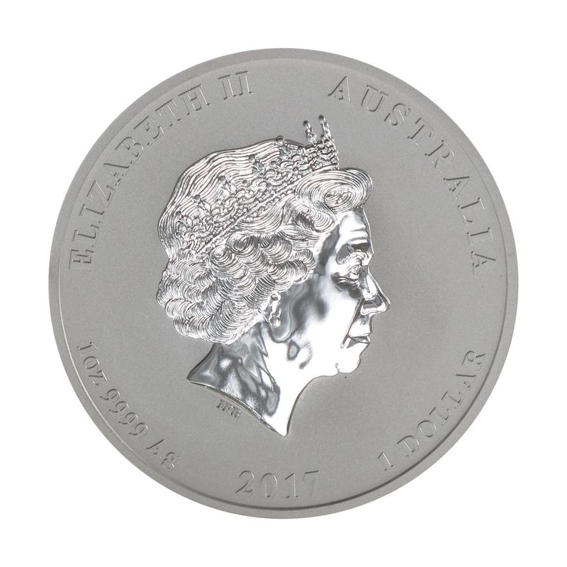 Australien 1$ Dragon + Phoenix 2017, 1 oz  Silber