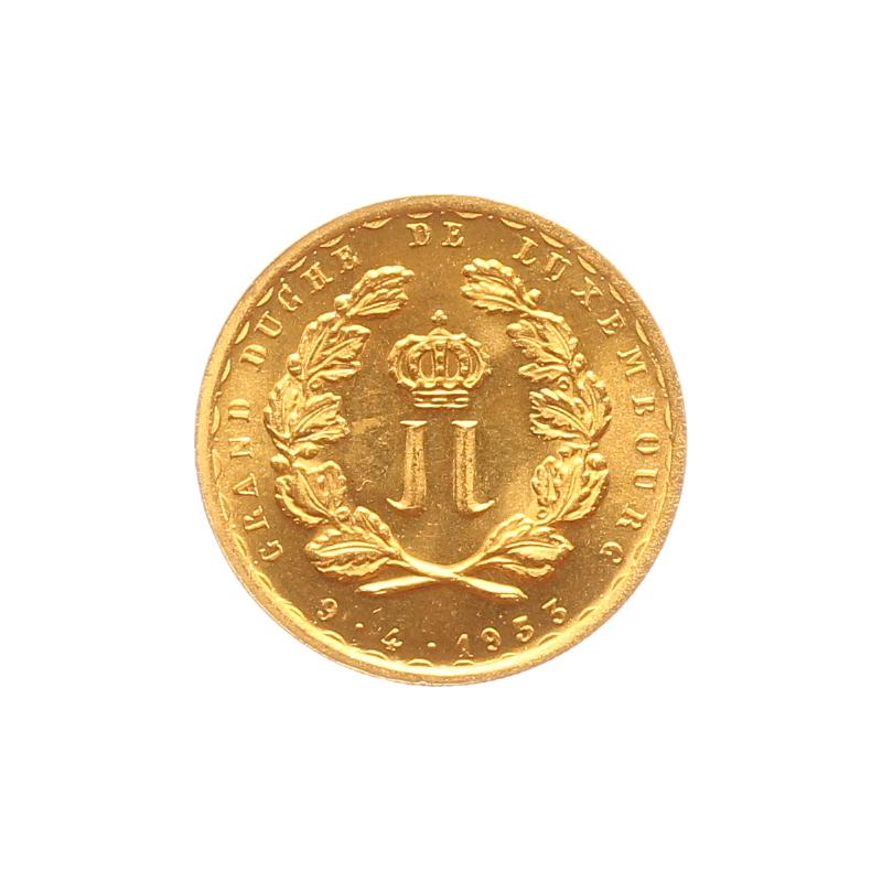 Luxemburg 20 Fr.Gold, 1953, Prinzenhochzeit 