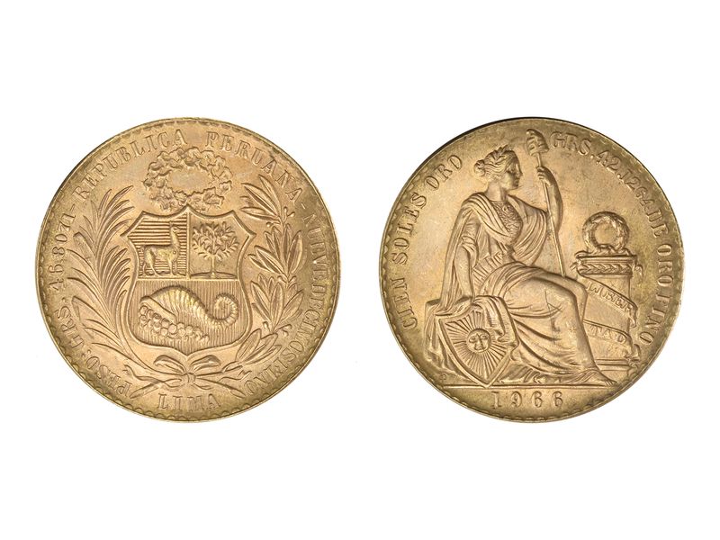 Peru 100 Soles Liberty 1966