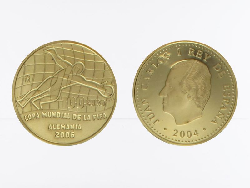 Spanien 100 Euro Gold, 2004, Fußball WM 2006