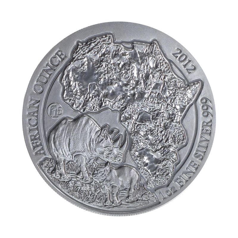 Rwanda 50 R  Nashorn  2012 Privy F15, 1 Unze