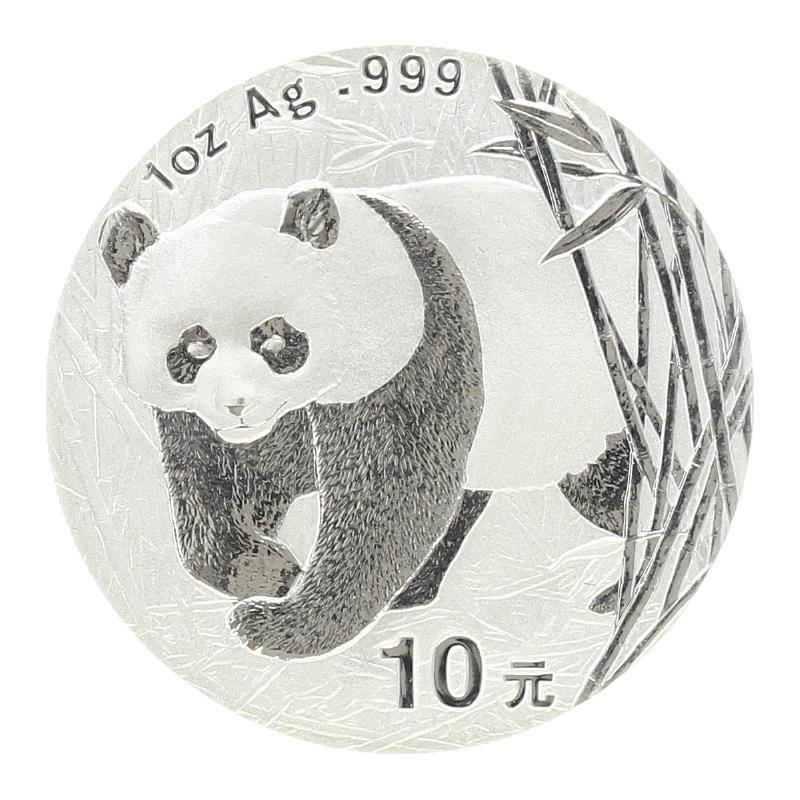 China 10 Yu Panda  2001, 1 oz  Silber