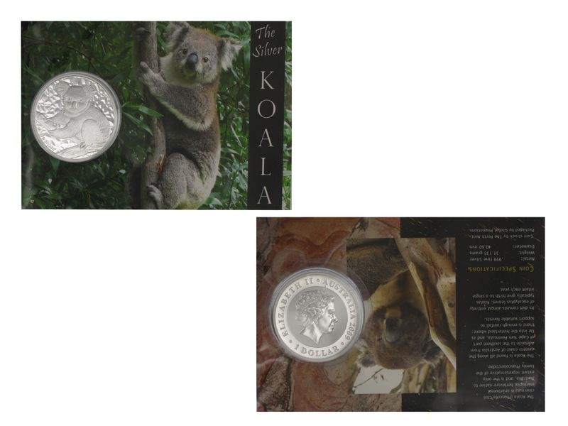 Australien 1$ Koala 2009, 1 Unze  Silber Blister