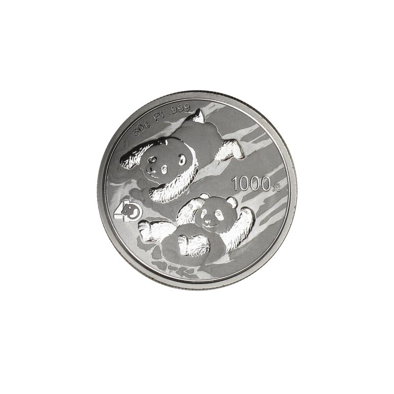 China 1000 Y Platin  Panda, 30 gr.  2022