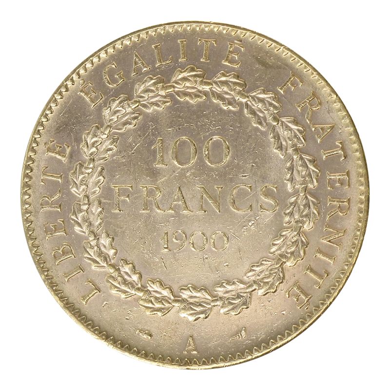 Frankreich 100 Fr. Genius stehender Engel 1900 