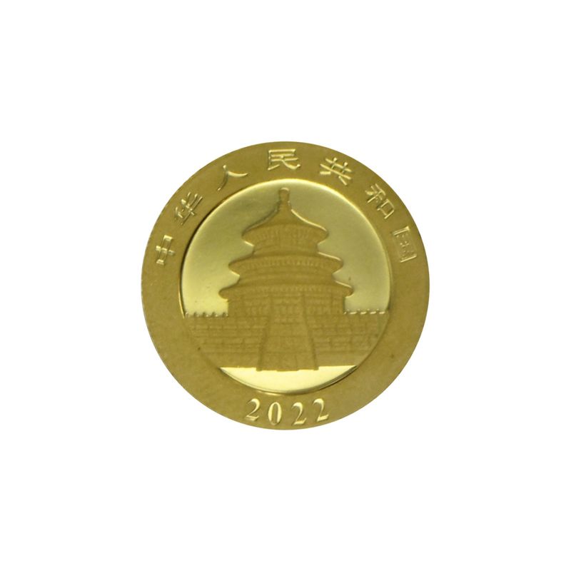 China 50 Yu  Panda 2022, 3 Gramm Feingold