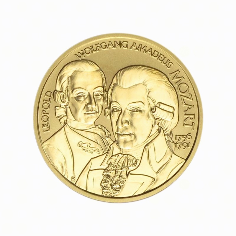 Österreich 50 Euro Gold, 2006, Mozart, 