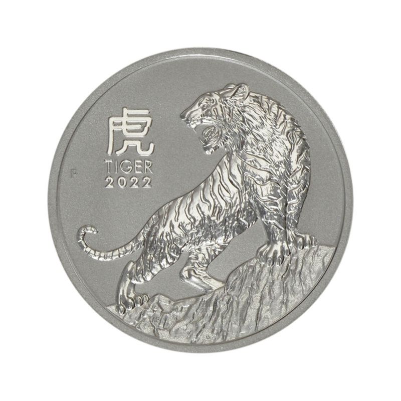 Australien 100 $ Platin  Lunar III  Tiger 2022, 1 Unze   