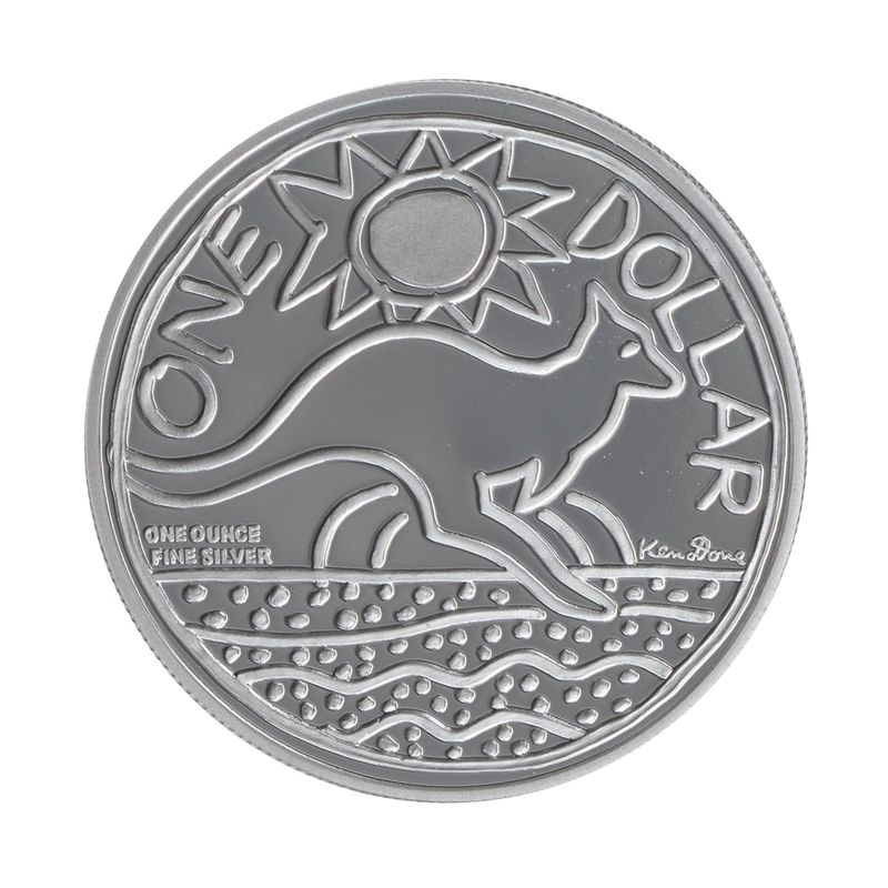 Australien 1$ Känguru 2009, 1 oz  Silber proof (B+C)