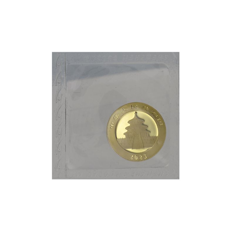 China 100 Yu  Panda 2023 Folie, 8 Gramm Feingold