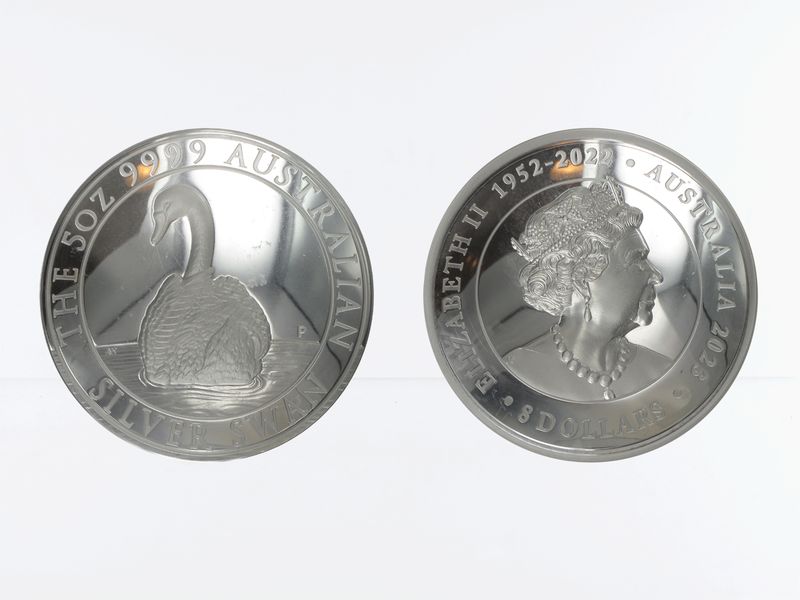 Australien 1$ Silver Swan 2023 , PP high relief, 5 oz  Silber