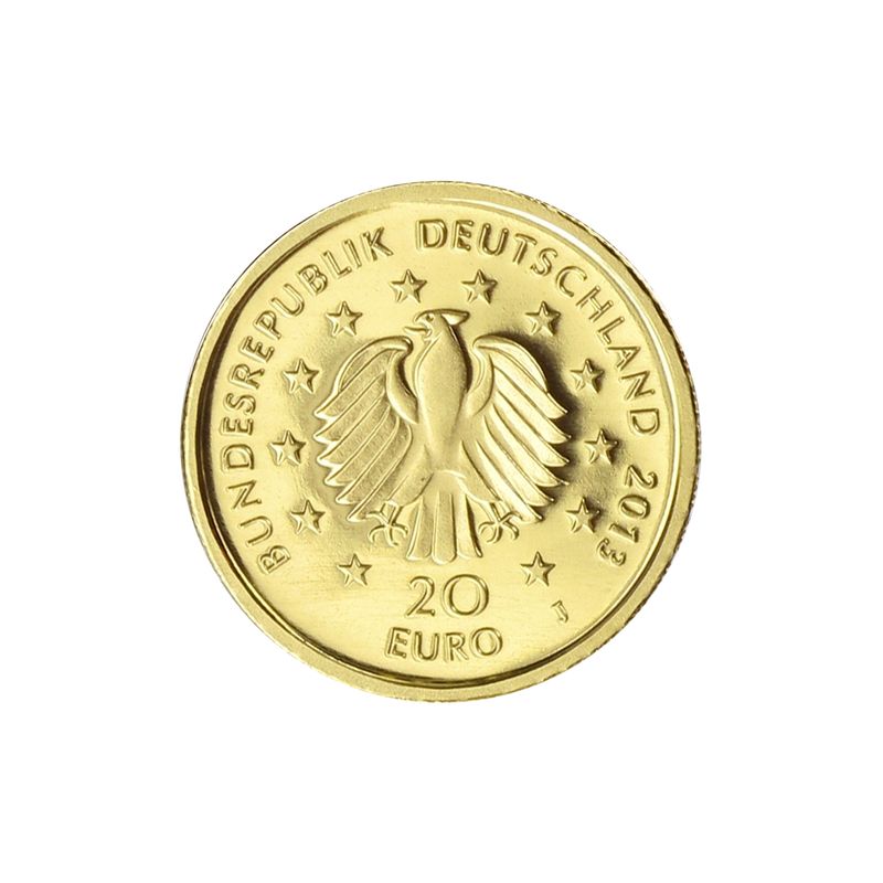BRD 20 Euro Gold, 2013 F,  Deutscher Wald Kiefer