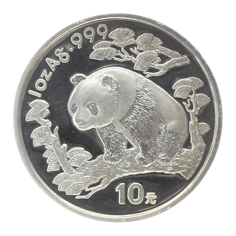 China 10 Yu Panda  1997 (Typ 2), 1 oz  Silber