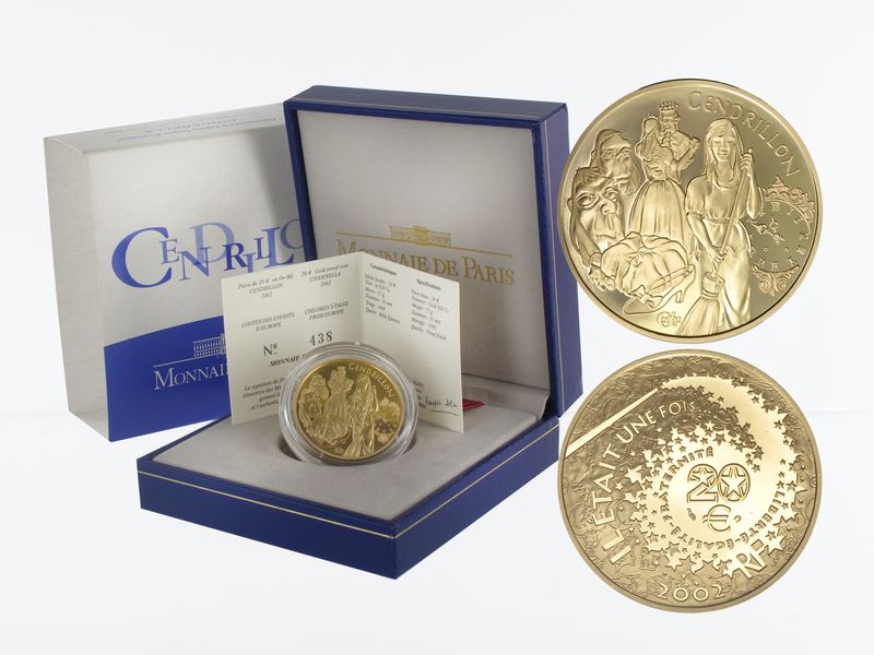 Frankreich 20 Euro Gold, 2002, Cindarella