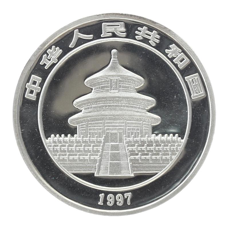 China 10 Yu Panda  1997 (Typ 2), 1 oz  Silber