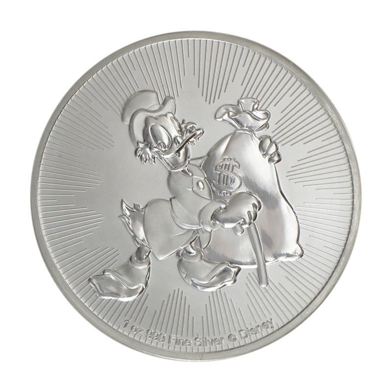 Niue 2 $ Disney Dagobert Scrooge McDuck  2018, 1 Unze