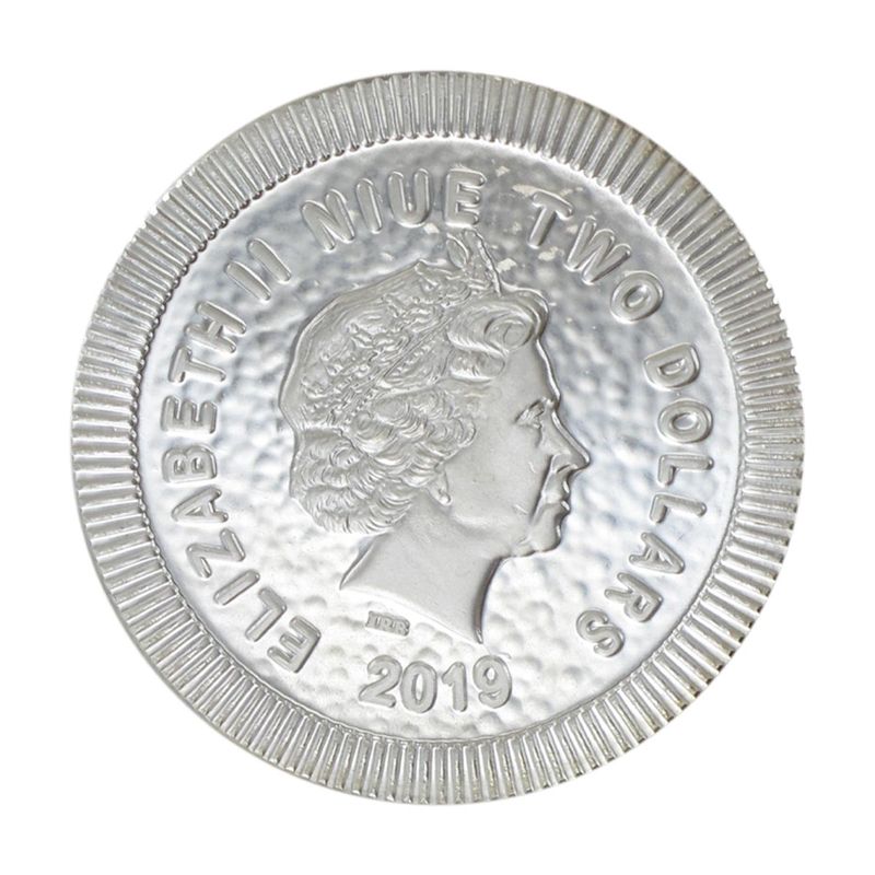 Niue 2 $  Eule von Athen  2019, 1 Unze