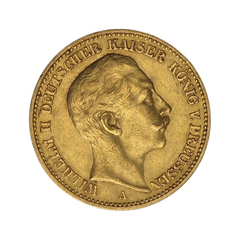 Preussen, 20 Mark Gold, Wilhelm II, 1894 A , Jg. 252