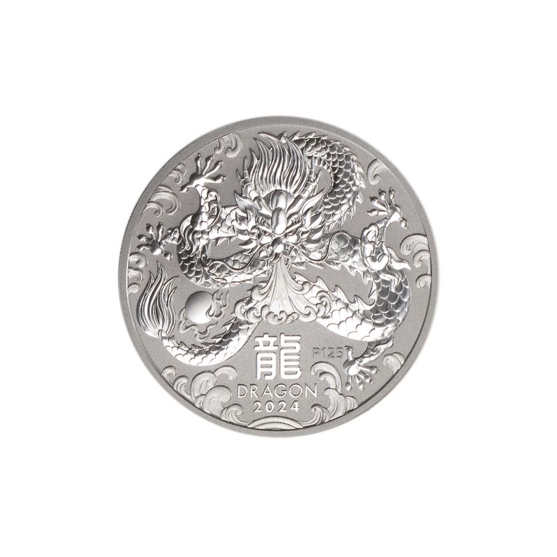 Australien 1$ Drache Lunar III 2024, 1 oz  Silber